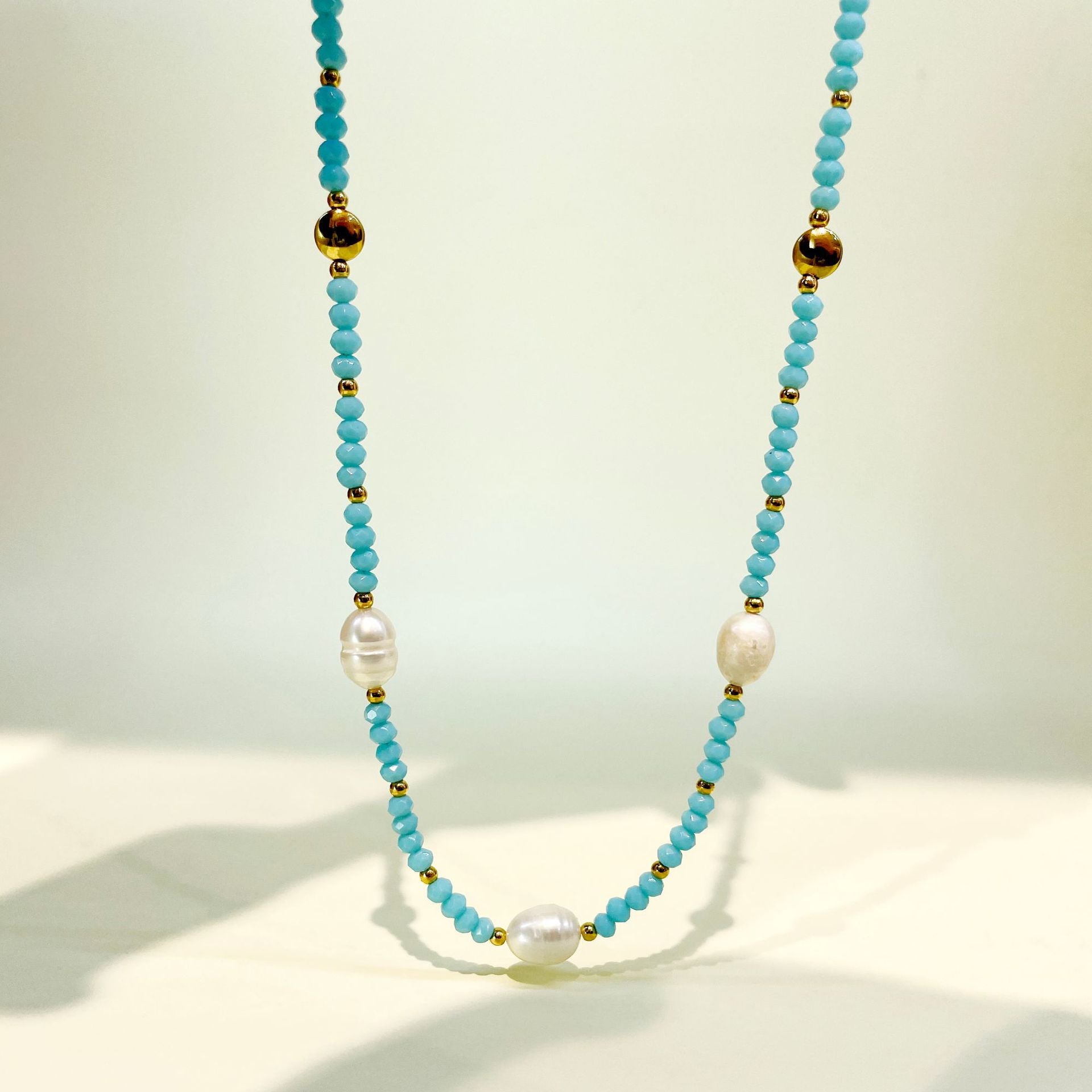 Wholesale Tropical Ocean Wind Multicolor Crystal Pearl Necklaces
